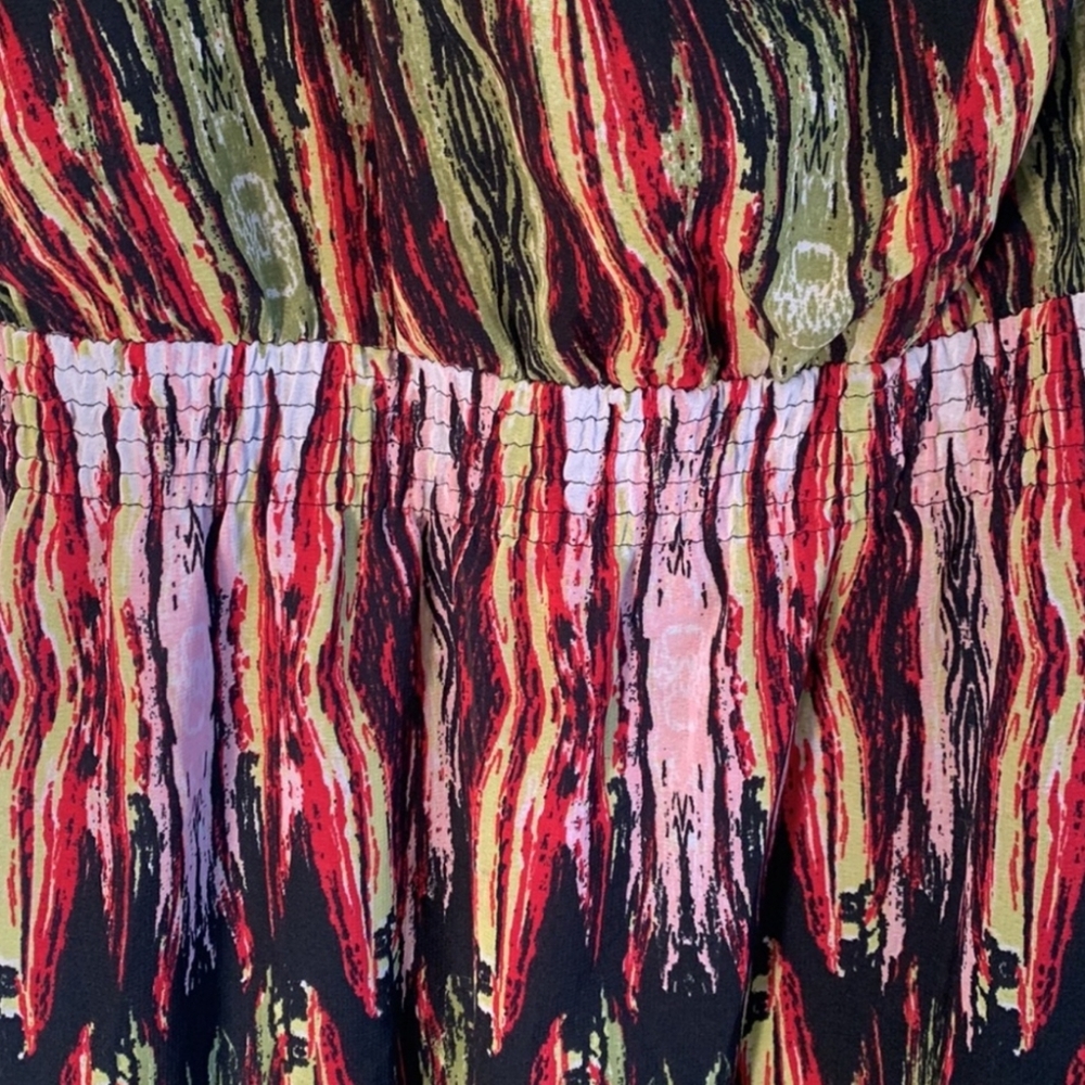 Boho Chic Flowy Maxi Dress NWOT Size L - Picture 6 of 10